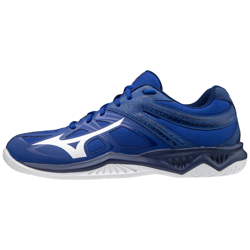 Mizuno Women's Volleyball Shoes Thunder Blade 2 Blue/White/Pink - RIZXDEY-20